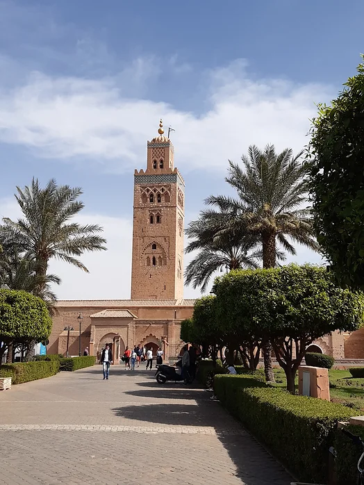 La mezquita famosa de Marrakech, la Koutoubia